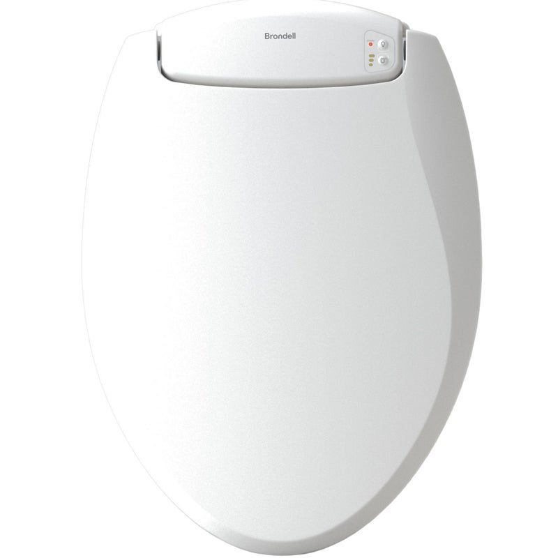 Brondell L60-RW LumaWarm Heated Toilet Seat with Night Light, 3 Temperature Settings, Gentle Close Lid,Easy Installation,Built-In Controls,Round,White - Image 1